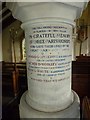 SU6946 : St Lawrence, Weston Patrick: war memorial pillar by Basher Eyre