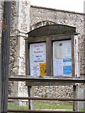 TM3174 : St.Mary's Church, Cratfield Notice Board by Geographer