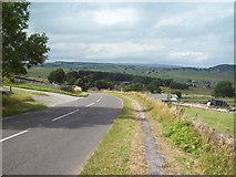 SK1874 : Road Overlooking Wardlow Village by Jonathan Clitheroe