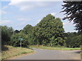 Bridleway crosses the road near Warren Lodge