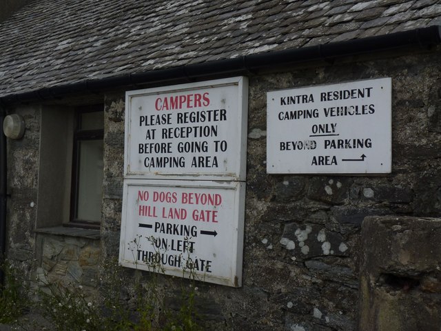 Signs at Kintra Farm, Islay