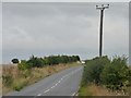 SE5315 : Telegraph pole, Norton and Kirk Smeaton Road by Christine Johnstone