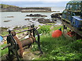 Old winch at Collieston Harbour