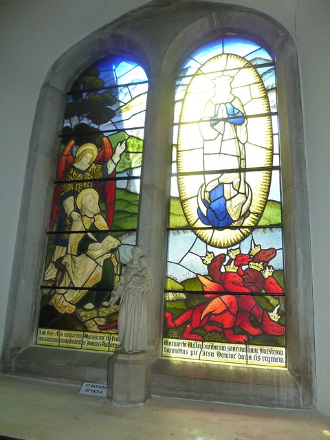 Church of the Assumption of the Blessed Virgin Mary Upper Froyle- stained glass window (5)