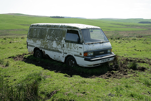 An old van at Black Cleuch