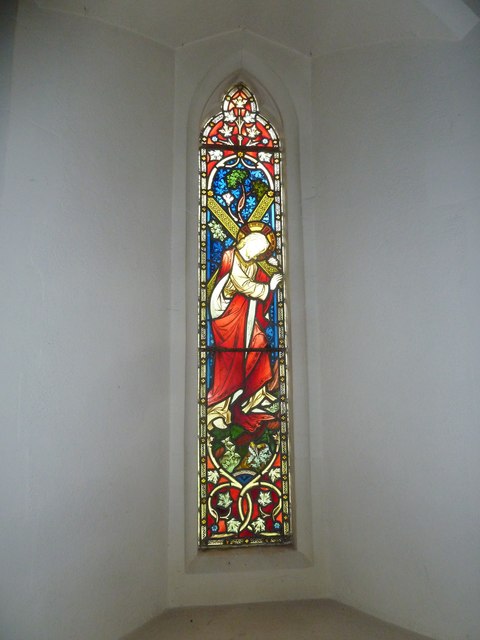 St Peter & Paul, Shalden: stained glass window (II)