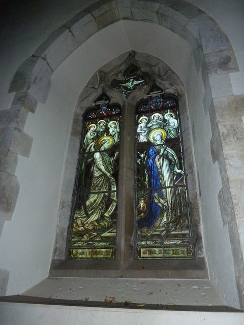 St. Mary, Bentley: stained glass window (2)