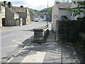 Footbridge alongside road bridge in Hathersage