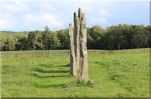 NR8396 : Ballymeanoch standing stones by Bob Embleton