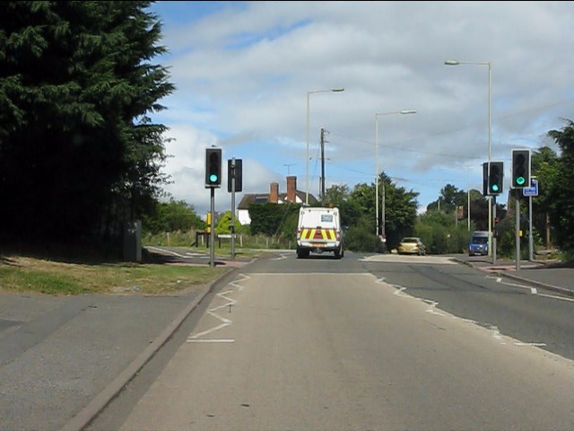 A4117 entering Rockgreen (Ludlow)