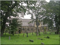 SE1528 : St Marks Church, Low Moor - viewed from Huddersfield Road by Betty Longbottom