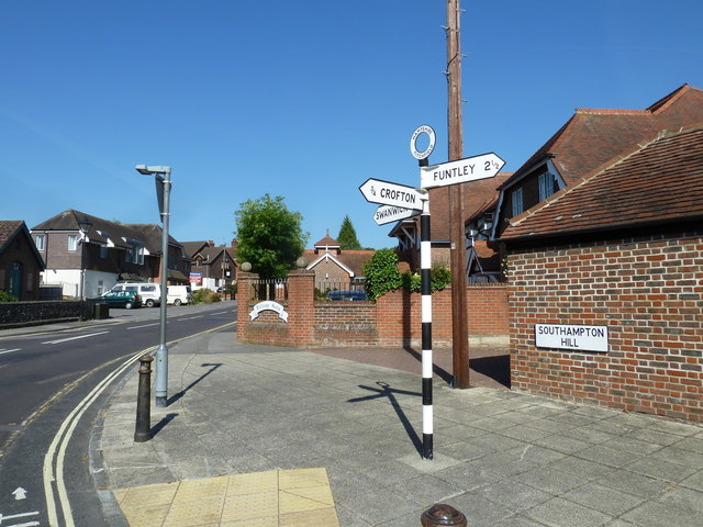Finger post in Southampton Hill