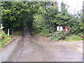 School Road & Monk Soham Postbox