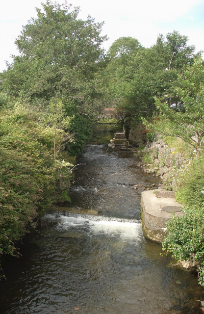 The Afon Garw/River Garw at Brynmenyn