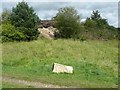 Sloping rock in Yorkgate Quarry, Guiseley