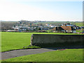 A view over the caravan park at Reculver