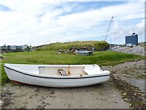 NR3644 : Boat on Shore, Loch Leodamais, Port Ellen, Islay by Becky Williamson