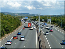 TQ4856 : M25 approaching M26 junction by Robin Webster