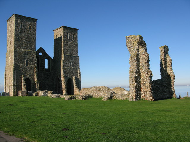 The ruins of St Mary's church, Reculver