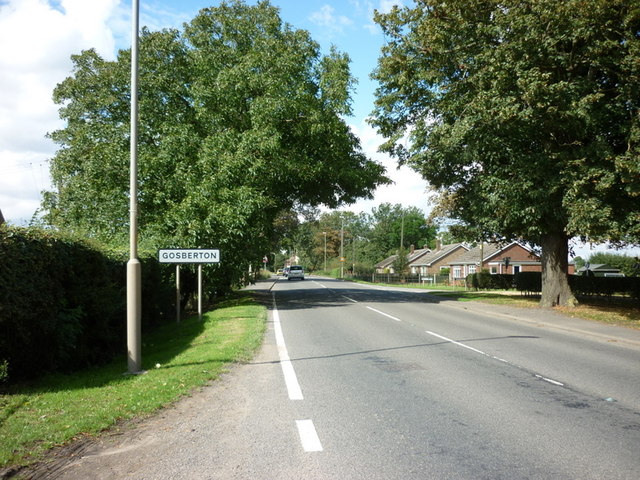 Entering Gosberton, on Spalding Road