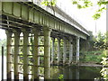 Railway Bridge TJC3/55 over the River Aire at Hirst Wood