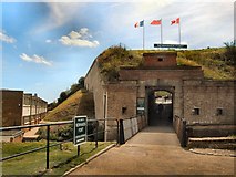 TQ4400 : Entrance to Newhaven Fort by Paul Gillett