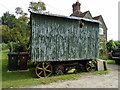 Disused agricultural workers caravan