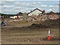 SK9671 : E2V demolition by Richard Croft