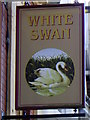 NZ1986 : Sign for the White Swan by Maigheach-gheal