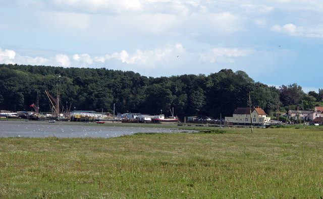 Looking to Pin Mill Harbour and the Butt and Oyster