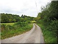 Brunthorne Lane looking north, near Areley Kings