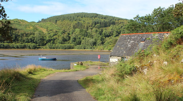 The end of the road at Crinan Ferry