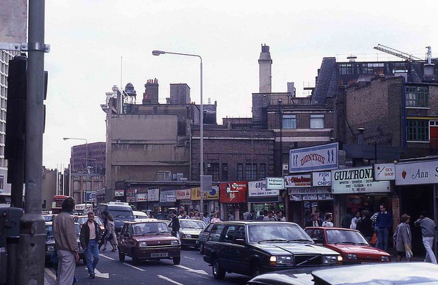 Tottenham Court Road in 1987 © Peter Shimmon cc-by-sa/2.0 :: Geograph ...