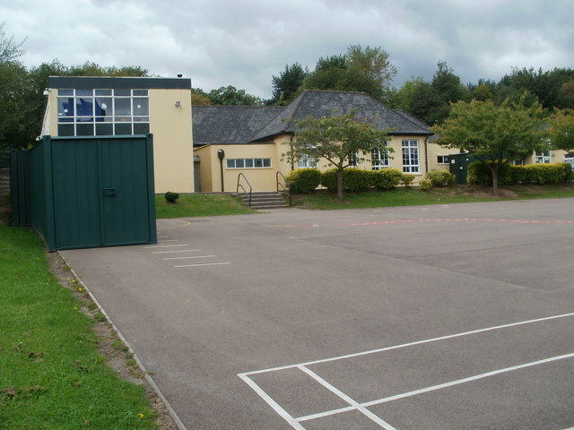 Southern edge of Our Lady of the Angels RC Primary School, Cwmbran