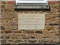 Foundation stone on Carey Baptist Church, Moulton