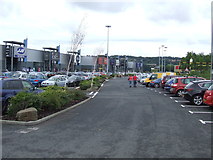 NZ2062 : Metro Retail Park car park, near Gateshead by Malc McDonald