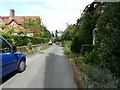 Looking north along The Alley in Stedham