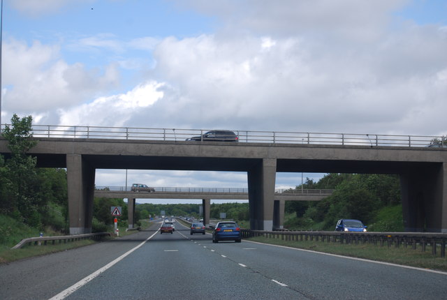 Overbridges, Junction 62, A1(M) © N Chadwick cc-by-sa/2.0 :: Geograph ...