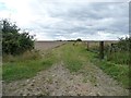 SE3836 : Footpath and farm track to Penda's Fields by Christine Johnstone