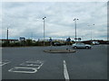 Mini-roundabout on the A335