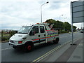 Breakdown truck on the A335