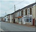 Shops at the western end of High Street, Glynneath