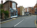 Approaching a cycle shop from Hill Street