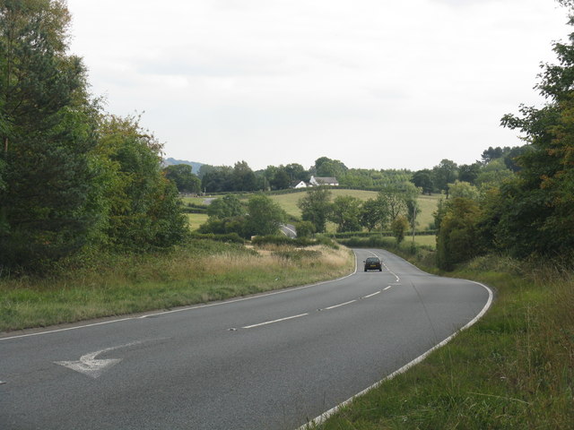 A456 from the entrance to Gybhouse Farm