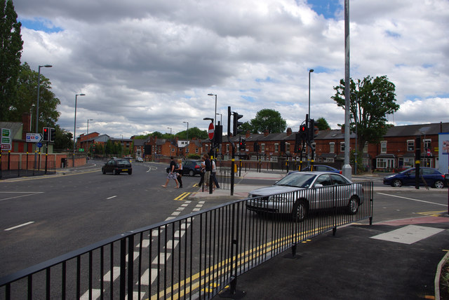 Junction of Selly Oak New Road Phase 2 (Aston Webb Boulevard) and Bristol Road, Bournbrook