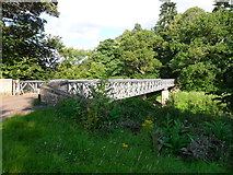 NY7964 : Bridge over the River Allen at Ridley by Anthony Foster