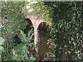 Glimpse of the footbridge to Hayes Hill