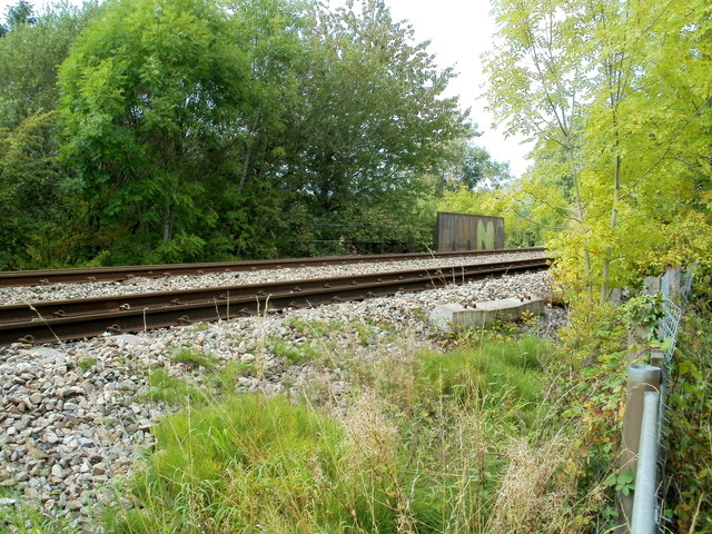 Welsh Marches railway lines heading north near Llantilio Pertholey