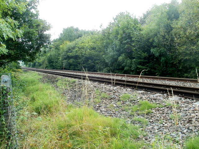 Welsh Marches railway lines heading south near Llantilio Pertholey