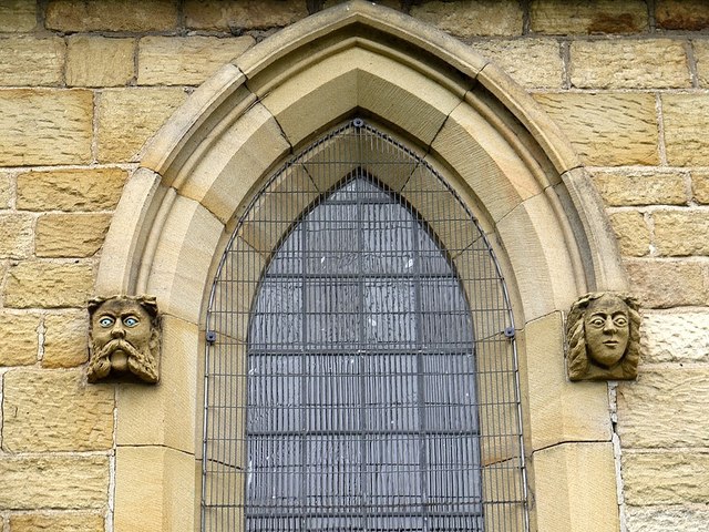 Carved heads, Wolsingham Parish Church